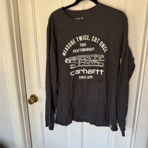 Carhartt Men's Charcoal Long Sleeve Tee